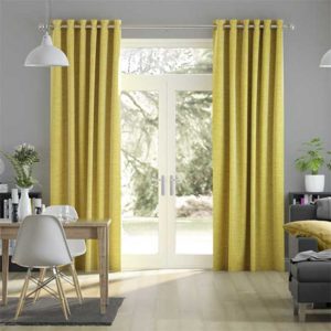 Rèm Vải Giá Rẻ Chống Nắng Màu Vàng Chất Lượng
