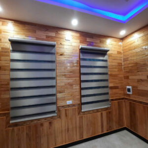 Rèm Cầu Vồng Màu Xám Cho Không Gian Hiện Đại